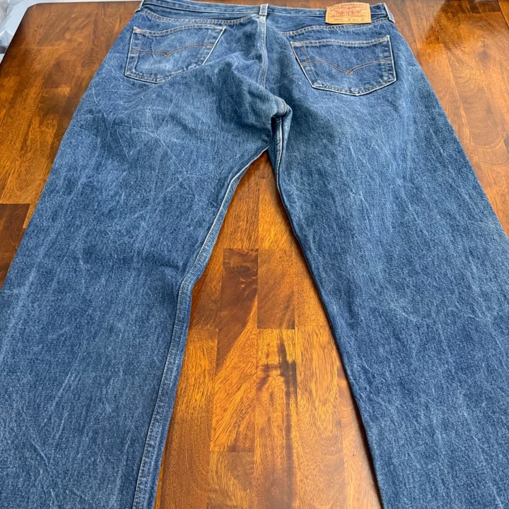 Levi Strauss Co‎ 501XX Mens Blue Button Fly Jeans W38 L36 (36x33) Y2K